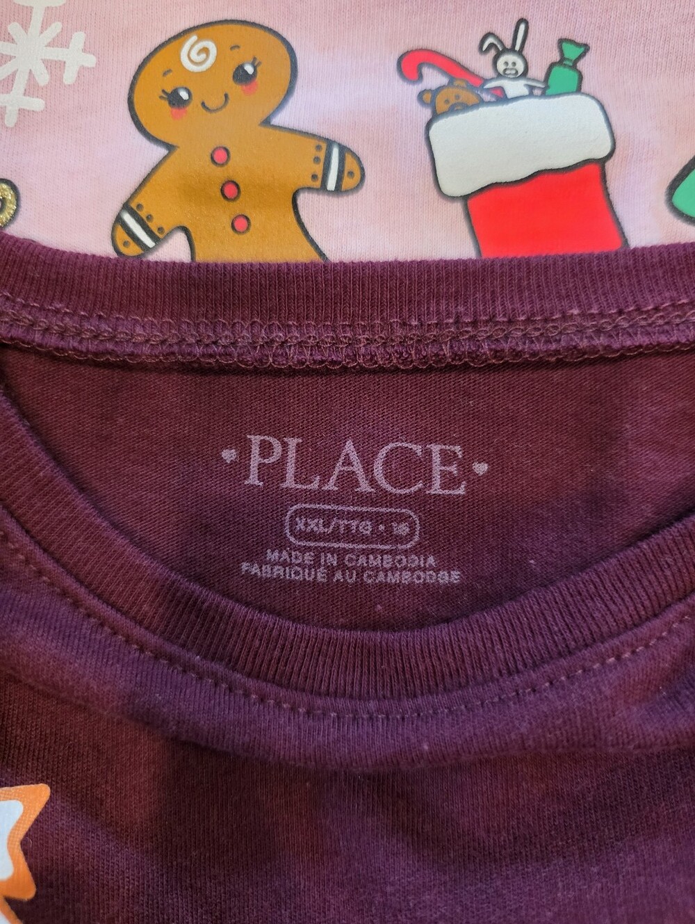 The Children's Place Girls XXL 16 Lot Of 3 Holiday Long Sleeve Tees - Picture 5 of 6